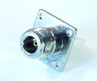 N female connector, bulkhead solder panel type N female connector, bulkhead solder panel type